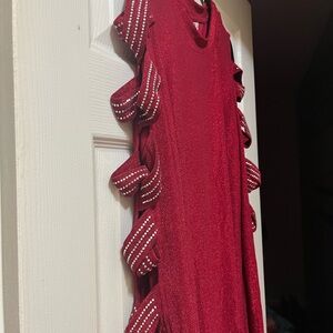 VOCAL!! Fabulous red sparkle top!! Lightweight!